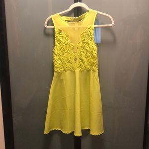 Akira Mesh Top Skater Dress